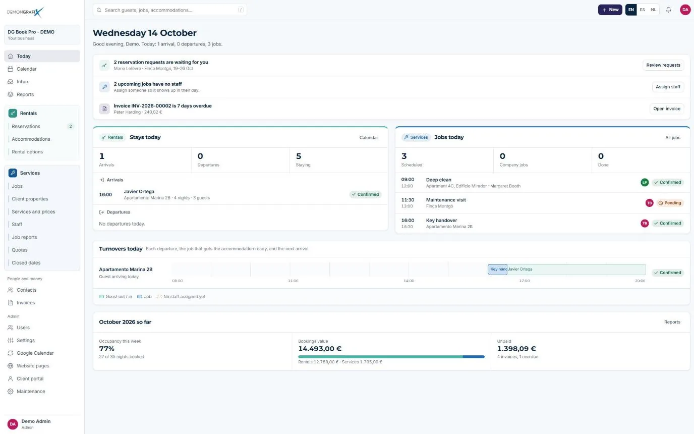 DG Book Pro: one platform