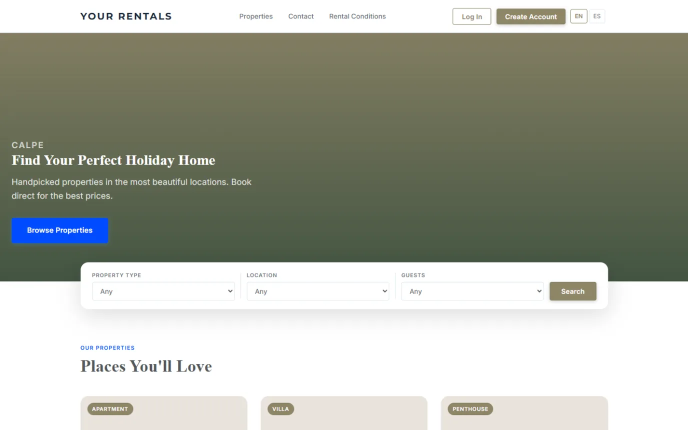 DG Booking on desktop and phone
