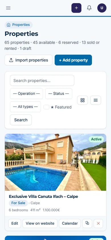 DG Estate on desktop and phone